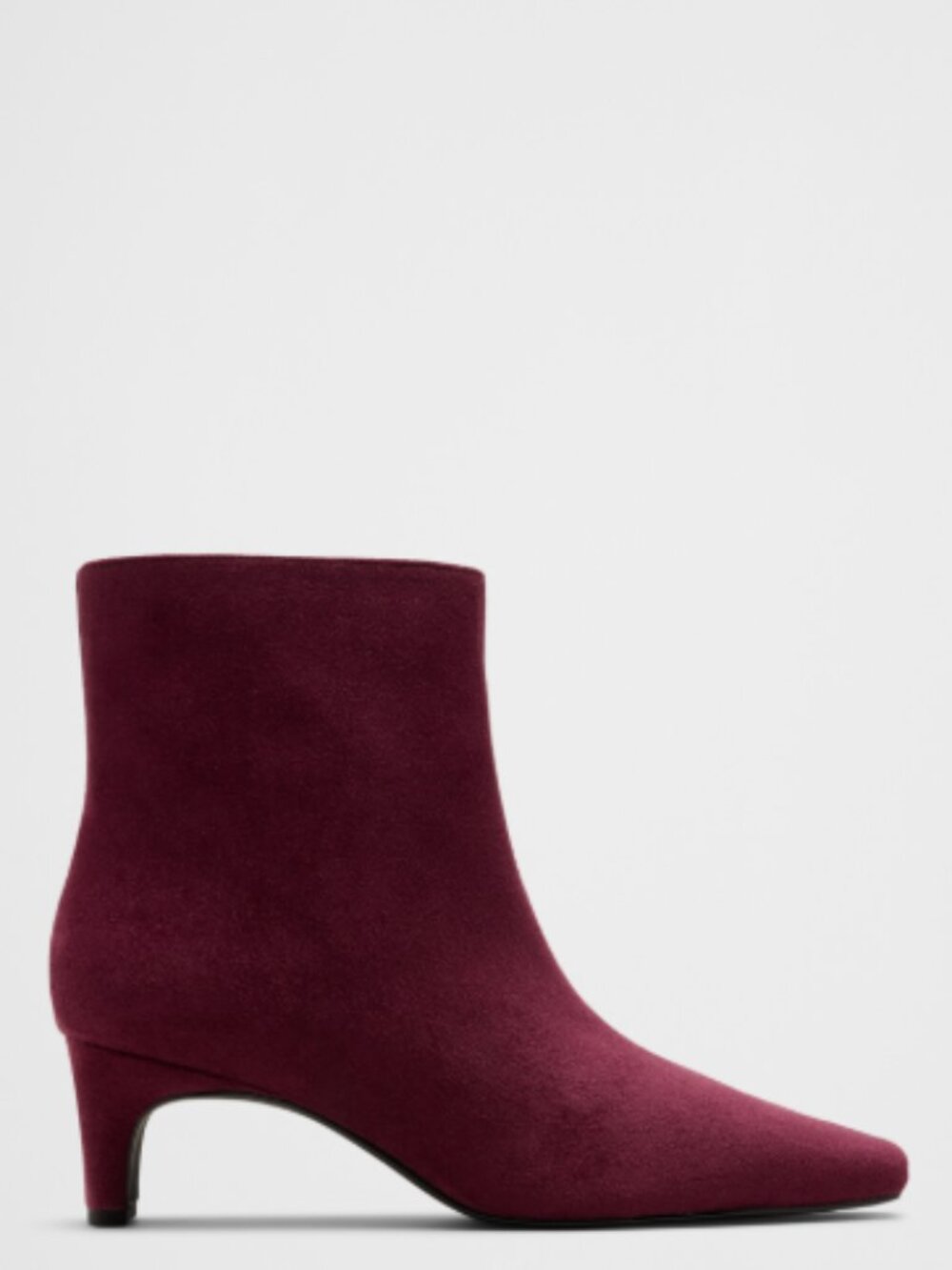 Banana Republic - Burgundy Vegan Suede Booties